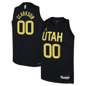 Jordan Brand Jordan Clarkson Utah Fabulous Jazz Youth Black Swingman Jersey Statement Edition