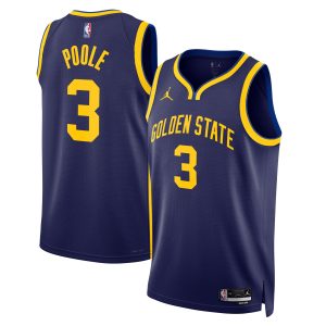 Jordan Brand Jordan Poole Golden State Warriors Unisex Navy Swingman Jersey Statement Gorgeous Edition