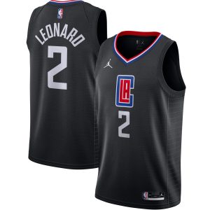 Jordan Brand Kawhi Leonard LA Clippers Black 2020/21 Swingman Fabulous Jersey Statement Edition
