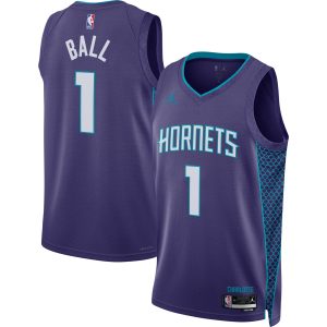 Jordan Brand Premium LaMelo Ball Charlotte Hornets Unisex Purple Swingman Jersey Statement Edition