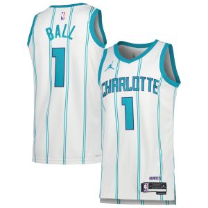 Jordan Brand LaMelo Ball Charlotte Hornets Unisex White Swingman Jersey Association Edition Premium