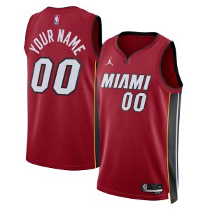 Jordan Brand Gorgeous Miami Heat Unisex Red 2022/23 Swingman Custom Jersey Statement Edition