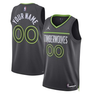Jordan Brand Minnesota Timberwolves Unisex Black 2022/23 Fabulous Swingman Custom Jersey Statement Edition