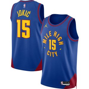 Jordan Brand Chic Nikola Jokic Denver Nuggets Unisex Blue Swingman Jersey Statement Edition