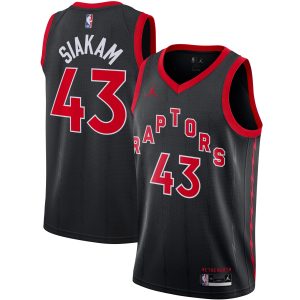 Jordan Brand Pascal Siakam Toronto Stylish Raptors Black 2020/21 Swingman Jersey Statement Edition