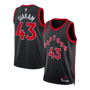 Jordan Brand Pascal Siakam Toronto Raptors Unisex Black Swingman Jersey Trendy Statement Edition