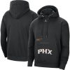 Jordan Brand Phoenix Suns Chic Black Courtside Statement Edition Pullover Hoodie