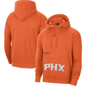 Jordan Trendy Brand Phoenix Suns Orange Courtside Statement Edition Pullover Hoodie