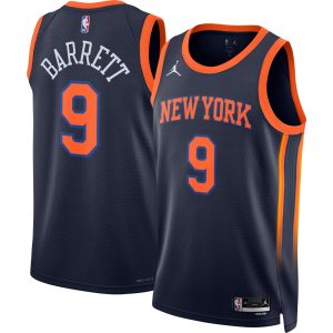 Jordan Brand RJ Chic Barrett New York Knicks Unisex Navy Swingman Jersey Statement Edition