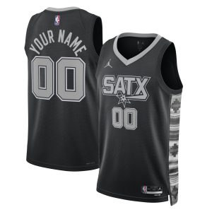 Jordan Brand San Antonio Spurs Unisex Unique Black 2022/23 Swingman Custom Jersey Statement Edition