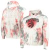 Junk Food Toronto Raptors Stylish Cream Tie Dye Pullover Hoodie