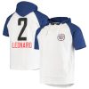 Kawhi Leonard LA Clippers White/Royal Player Raglan Pullover Hoodie Chic