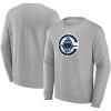 LA Clippers Gray Primary Logo Fleece Eye - catching Pullover Sweatshirt