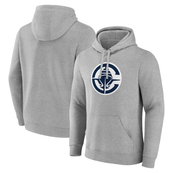 LA Clippers Gray Primary Logo Chic Pullover Hoodie