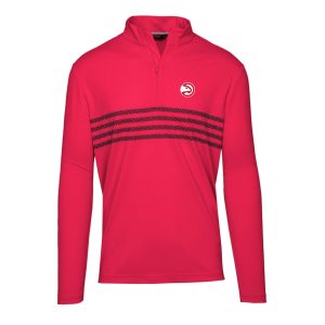 Levelwear Atlanta Hawks Red Asher Insignia Core Unique Quarter Zip Pullover Top