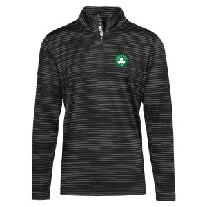 Levelwear Boston Celtics Black Gear Insignia Core Gorgeous Quarter Zip Pullover Top