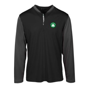 Levelwear Boston Celtics Black Spector Insignia Core Quarter Zip Pullover Gorgeous Top