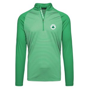Levelwear Boston Celtics Kelly Green Charter Insignia Core Quarter Zip Pullover Eye - catching Top