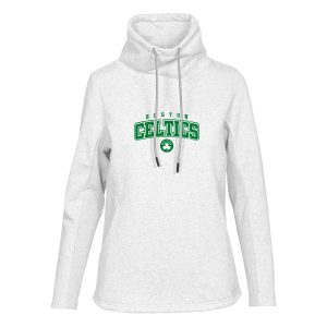 Levelwear Boston Celtics Gorgeous Women's White Loop Pullover Sweatshirt