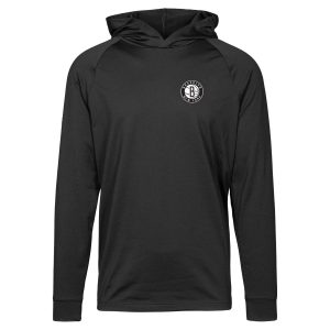 Levelwear Brooklyn Nets Black Dimension Unique Insignia Core Pullover Hoodie