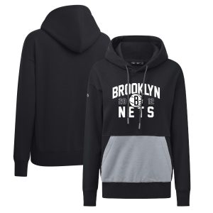 Levelwear Brooklyn Nets Women's Black Bonfire Gorgeous Pullover Hoodie