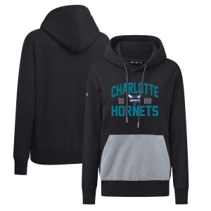 Levelwear Charlotte Hornets Women's Stylish Black Bonfire Pullover Hoodie