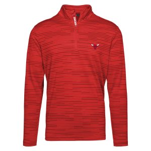 Levelwear Chicago Bulls Red Gear Insignia Core Premium Quarter Zip Pullover Top