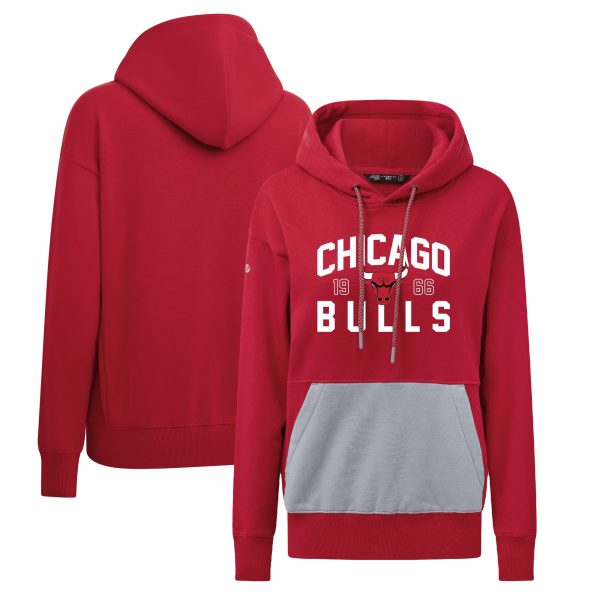 Levelwear Chicago Bulls Women's Red Gorgeous Bonfire Pullover Hoodie