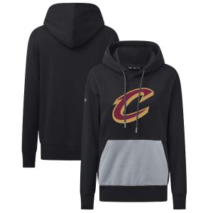 Levelwear Cleveland Cavaliers Women's Black Bonfire Eye - catching Pullover Hoodie