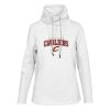 Levelwear Cleveland Cavaliers Women's White Loop Fabulous Pullover Sweatshirt