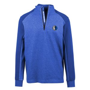 Levelwear Dallas Mavericks Blue Galaxy Fabulous Insignia Core Quarter Zip Pullover Top