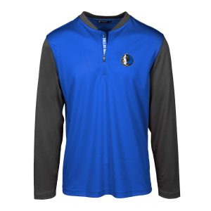 Levelwear Dallas Mavericks Blue Spector Insignia Core Quarter Fabulous Zip Pullover Top