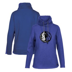 Levelwear Dallas Mavericks Women's Blue Loop Core Funnel Neck Pullover Sweatshirt Chic