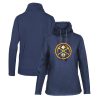 Levelwear Denver Nuggets Women's Navy Loop Core Funnel Neck Eye - catching Pullover Sweatshirt