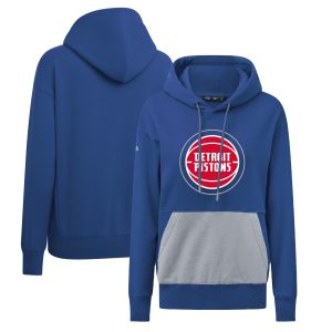 Levelwear Detroit Pistons Women's Chic Blue Bonfire Pullover Hoodie