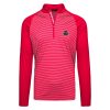 Levelwear Houston Rockets Red Charter Insignia Core Chic Quarter Zip Pullover Top