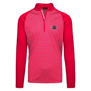 Levelwear Houston Rockets Red Charter Insignia Core Chic Quarter Zip Pullover Top