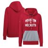 Levelwear Fabulous Houston Rockets Women's Red Bonfire Pullover Hoodie