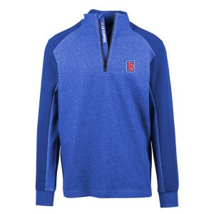 Levelwear LA Clippers Royal Fabulous Galaxy Insignia Core Quarter Zip Pullover Top