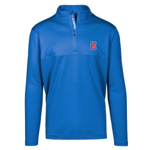 Levelwear LA Clippers Royal Truth Insignia Core Quarter Zip Pullover Gorgeous Top