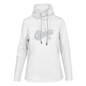 Levelwear LA Clippers Women's Cream Trendy Loop Sweep Pullover Sweatshirt