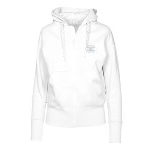 Levelwear LA Clippers Women's White Gardinia Core Logo Full Unique Zip Hoodie