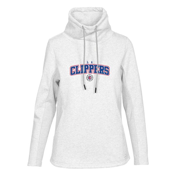 Levelwear LA Eye - catching Clippers Women's White Loop Pullover Sweatshirt