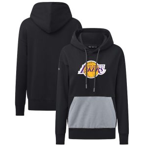 Levelwear Los Angeles Lakers Women's Black Bonfire Chic Pullover Hoodie