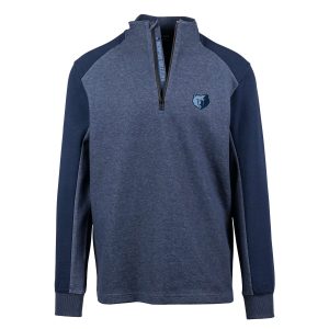 Levelwear Memphis Grizzlies Navy Galaxy Insignia Core Quarter Zip Pullover Top Gorgeous