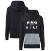 Levelwear Miami Heat Women's Black Bonfire Elegant Pullover Hoodie