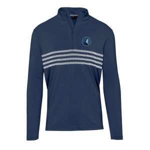 Levelwear Minnesota Timberwolves Stylish Navy Asher Insignia Core Quarter Zip Pullover Top