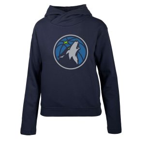 Levelwear Minnesota Timberwolves Women's Navy Evian Core Pullover Stylish Hoodie
