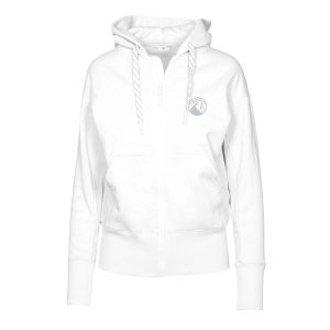 Levelwear Minnesota Premium Timberwolves Women's White Gardinia Core Logo Full Zip Hoodie