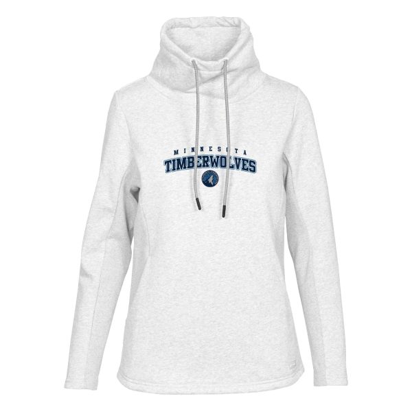 Levelwear Minnesota Timberwolves Women's White Loop Pullover Chic Sweatshirt
